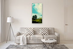 Original art for sale at UGallery.com | Summer Breeze by Mandy Main | $2,600 | oil painting | 48' h x 24' w | thumbnail 5