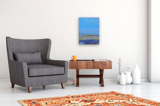 Blue Horizon by Srinivas Kathoju |   Closeup View of Artwork 
