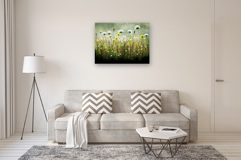 Wild Flower Series by Fernando Garcia |  Side View of Artwork 