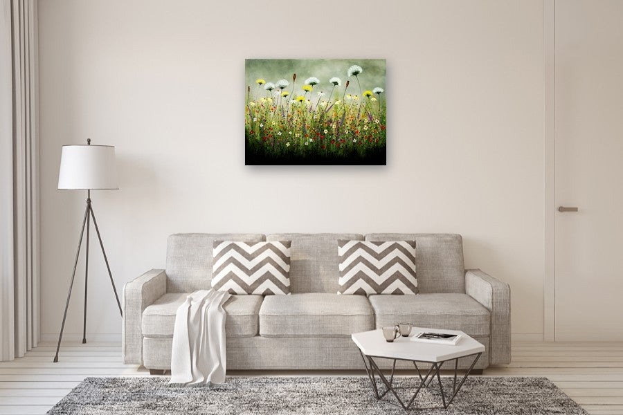 Wild Flower Series by Fernando Garcia |  Side View of Artwork 