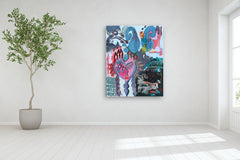 Original art for sale at UGallery.com | Internal Coordinates by Rodion Gilmitdinov | $4,900 | mixed media artwork | 60' h x 48' w | thumbnail 5