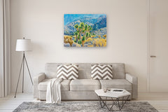 Original art for sale at UGallery.com | The Joshua Tree in the Canyon by Crystal DiPietro | $4,800 | oil painting | 34' h x 44' w | thumbnail 5