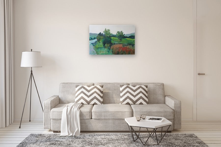 Roadside, Les Baux by Janet Dyer |  In Room View of Artwork 
