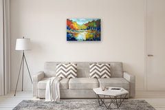 Original art for sale at UGallery.com | River Bend by Kip Decker | $1,350 | acrylic painting | 24' h x 36' w | thumbnail 5