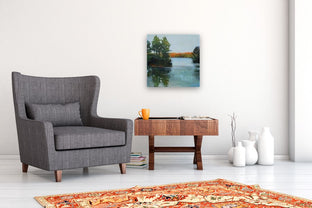 Lake at Dusk, Harriman by Janet Dyer |  In Room View of Artwork 