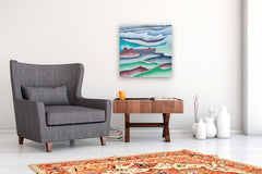 Original art for sale at UGallery.com | Faraway by Mabel Serena | $850 | acrylic painting | 23.6' h x 23.6' w | thumbnail 5