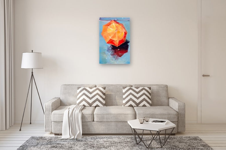 March Rain in Paris by Warren Keating |  In Room View of Artwork 