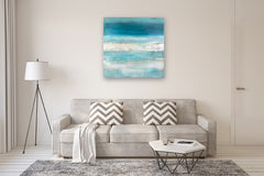 Original art for sale at UGallery.com | Peace of Mind by Drew Noel Marin | $3,575 | acrylic painting | 40' h x 40' w | thumbnail 5