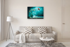 Original art for sale at UGallery.com | A Soundless Song by Fernando Garcia | $3,875 | acrylic painting | 30' h x 40' w | thumbnail 2