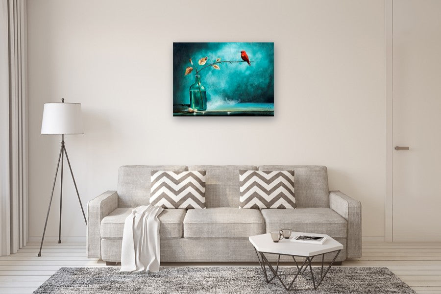 A Soundless Song by Fernando Garcia |  Side View of Artwork 