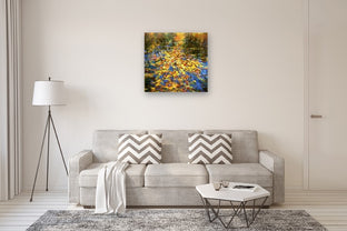 Fallen Oak and Maple Leaves by Onelio Marrero |  In Room View of Artwork 