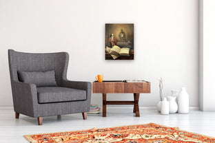 Still Life with Book by Nikolay Rizhankov |  In Room View of Artwork 