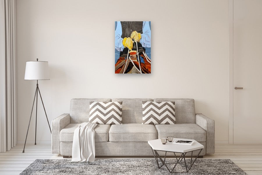 Saddled by Duane Brown |  In Room View of Artwork 