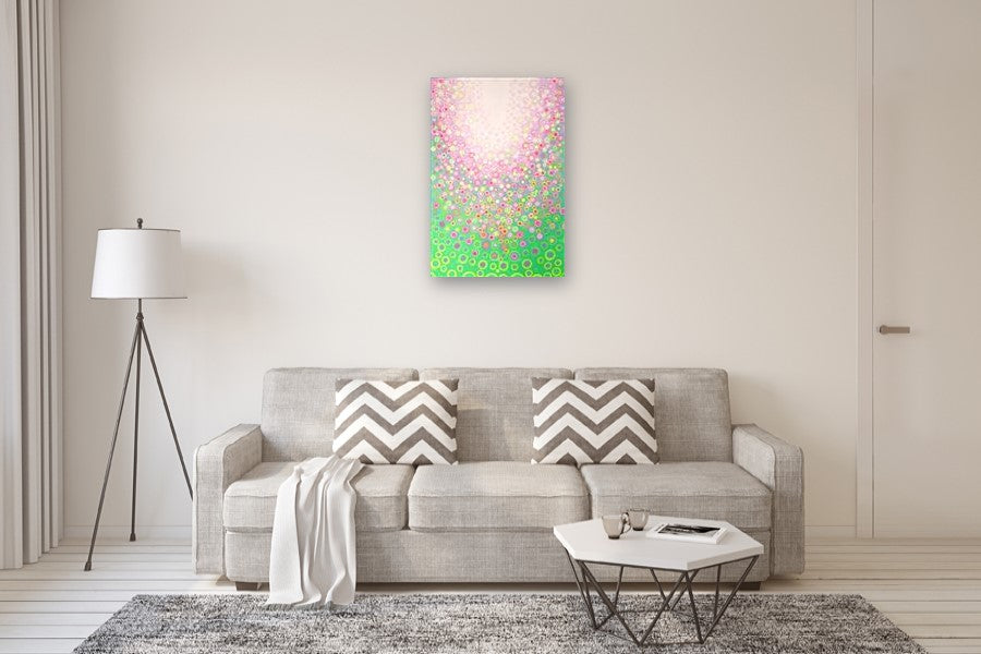 Lilac and Green by Natasha Tayles |  In Room View of Artwork 