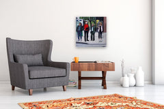 Original art for sale at UGallery.com | First Avenue by Carey Parks | $800 | acrylic painting | 22' h x 22' w | thumbnail 5