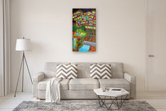 Original art for sale at UGallery.com | Context 5 by Mitchell Freifeld | $1,425 | oil painting | 45' h x 25' w | thumbnail 5