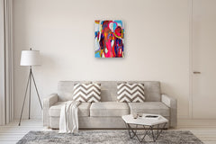 Original art for sale at UGallery.com | Map of the City by Patrick O'Boyle | $825 | mixed media artwork | 30' h x 24' w | thumbnail 5