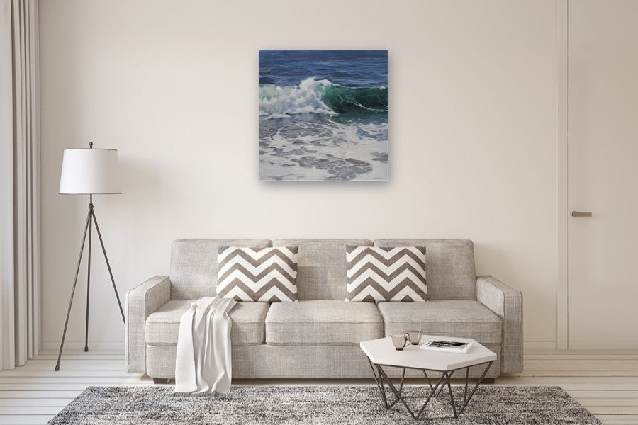 Where Mermaids Hide by Richard Johnson |  In Room View of Artwork 
