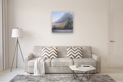 Original art for sale at UGallery.com | Morning at the Point by Valerie Berkely | $1,200 | acrylic painting | 30' h x 30' w | thumbnail 5