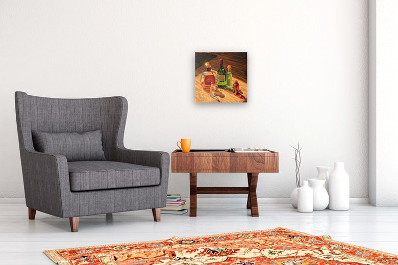 Liquor Lights by Hugh Masterson |  In Room View of Artwork 