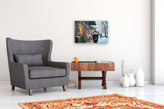 Original art for sale at UGallery.com | Cold Case by Keith Thomson | $2,700 | oil painting | 16' h x 24' w | thumbnail 5