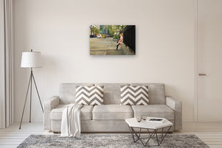 Waiting Outside Bryant Park by Onelio Marrero |  In Room View of Artwork 