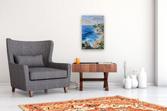 Original art for sale at UGallery.com | Guardian of the Coast by Gulshaba Abbasova | $1,000 | oil painting | 24' h x 16' w | thumbnail 5