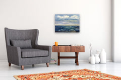 Original art for sale at UGallery.com | Ocean No. 4 by Elizabeth Garat | $1,000 | oil painting | 18' h x 24' w | thumbnail 5