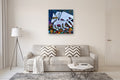 Original art for sale at UGallery.com | Guardian Angel by Lee Smith | $2,100 | mixed media artwork | 36' h x 36' w | thumbnail 5