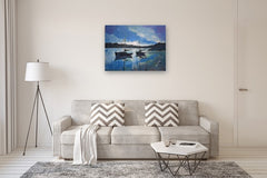 Original art for sale at UGallery.com | Blue Dawn by Kip Decker | $1,475 | acrylic painting | 30' h x 40' w | thumbnail 4