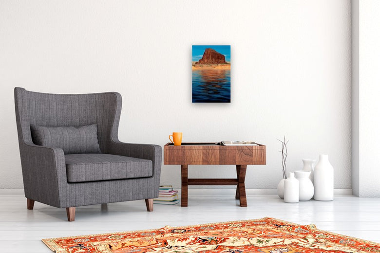 Rockface Reflection by McGarren Flack |  In Room View of Artwork 