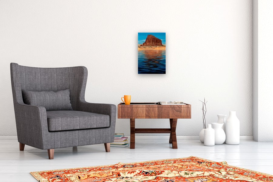 Rockface Reflection by McGarren Flack |  In Room View of Artwork 