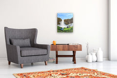 Original art for sale at UGallery.com | Emerald Valley's Secret by Art Clark | $550 | acrylic painting | 20' h x 16' w | thumbnail 5