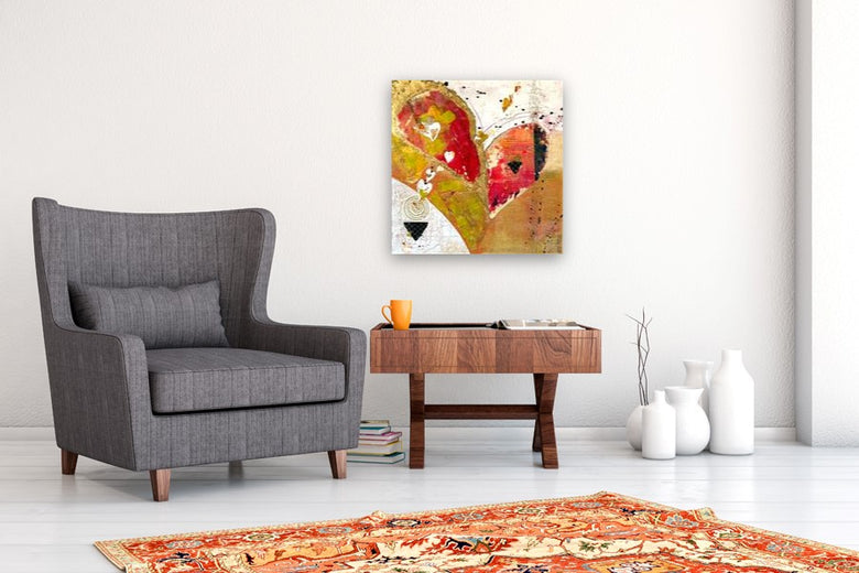 Hearts of Gold by Linda Shaffer |  In Room View of Artwork 