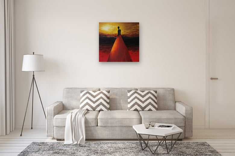 Who Are These Angels XCIXVII by Naoko Paluszak |  In Room View of Artwork 