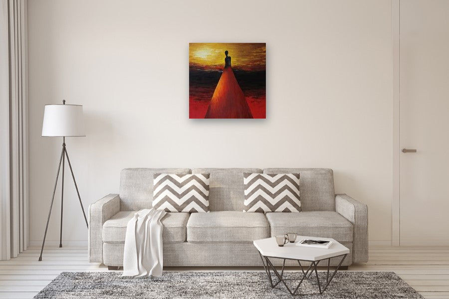 Who Are These Angels XCIXVII by Naoko Paluszak |  In Room View of Artwork 