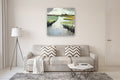 Original art for sale at UGallery.com | Light in Marsh by Mary Pratt | $2,750 | oil painting | 40' h x 40' w | thumbnail 5