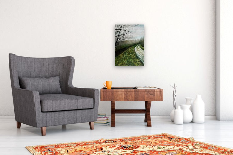 Around the Bend by Vic Roschkov |  In Room View of Artwork 