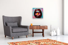 Original art for sale at UGallery.com | Love Is a Drug by Miranda Gamel | $1,200 | oil painting | 18' h x 18' w | thumbnail 5