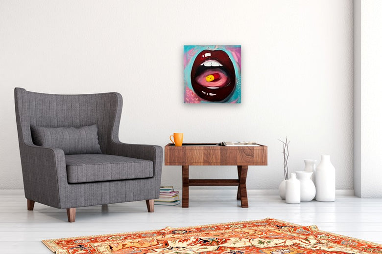Love Is a Drug by Miranda Gamel |  In Room View of Artwork 