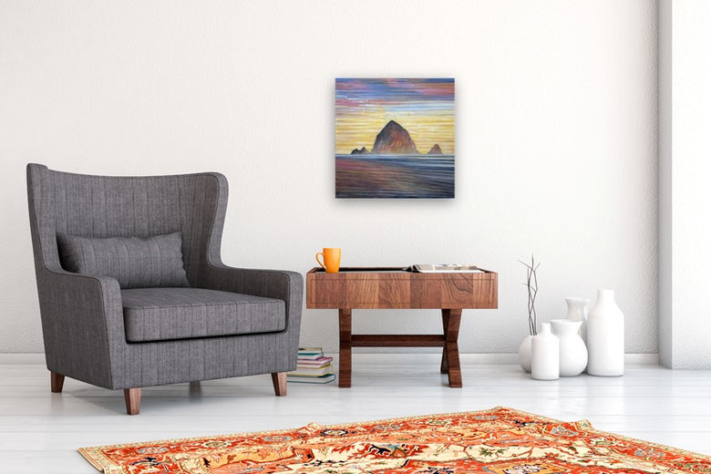 Kaleidoscope Haystack Rock by Theresa Andreas-O