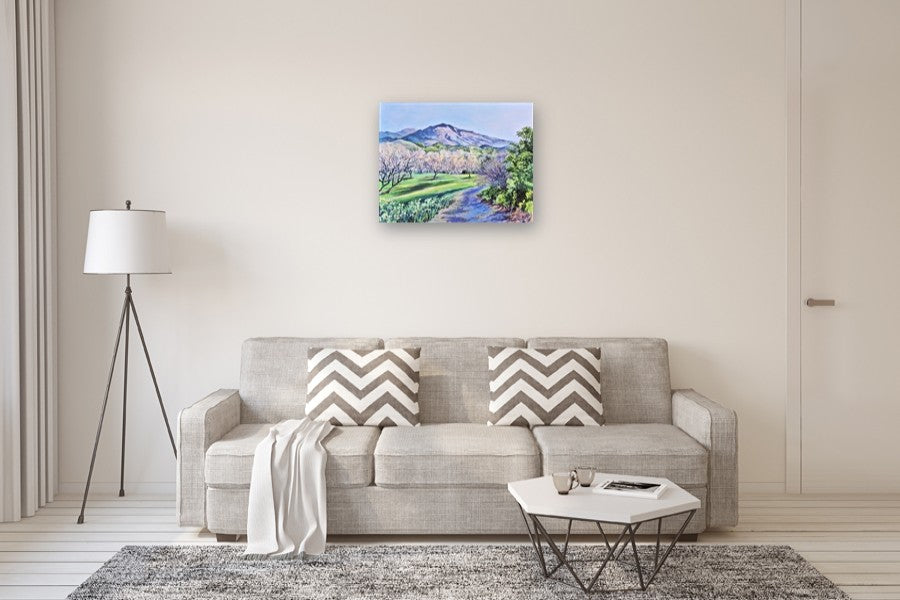 Mt. Diablo from the Old Orchard by Catherine McCargar |  In Room View of Artwork 
