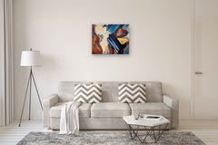 Original art for sale at UGallery.com | Where the Keys Remember You by Lynne Meneses | $2,175 | acrylic painting | 24' h x 30' w | thumbnail 5