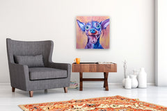 Original art for sale at UGallery.com | Amadeus by Viktoria Goudbeek | $1,425 | oil painting | 23.6' h x 23.6' w | thumbnail 5