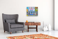 Original art for sale at UGallery.com | Feliz Navidad by Leroy Burt | $1,100 | acrylic painting | 18' h x 24' w | thumbnail 5