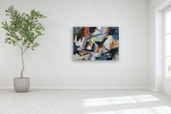 Original art for sale at UGallery.com | Night Time Chronicles by Voskan Galstian | $3,075 | acrylic painting | 39.5' h x 53.5' w | thumbnail 4
