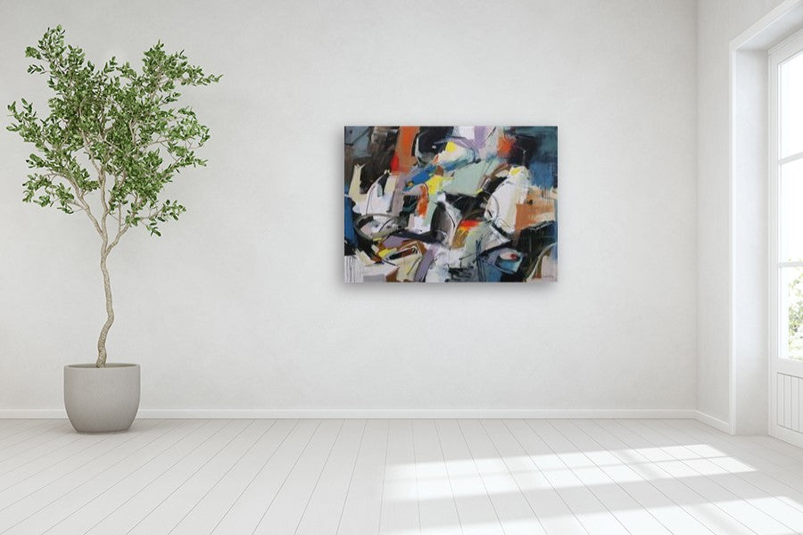 Night Time Chronicles by Voskan Galstian |  Closeup View of Artwork 