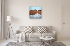 Original art for sale at UGallery.com | Winter by Diana Rosa | $1,750 | acrylic painting | 30' h x 30' w | thumbnail 5