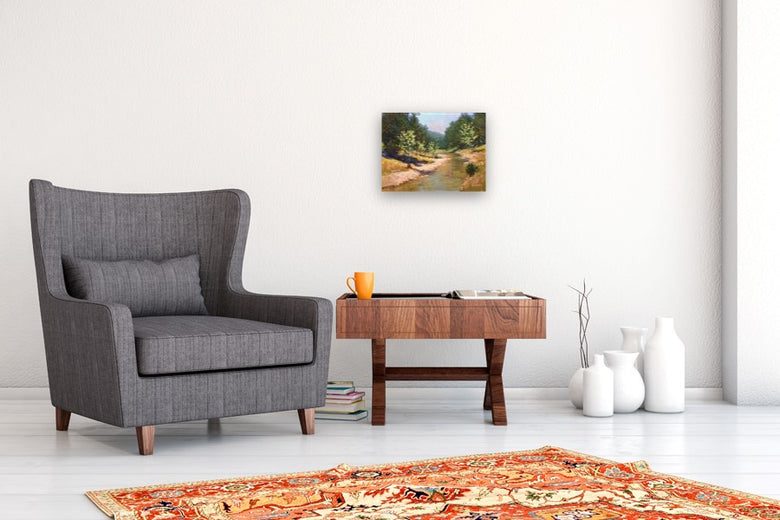 Creek by David Forks |  In Room View of Artwork 