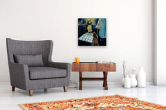 Original art for sale at UGallery.com | Levitating by Edward McHugh | $1,150 | acrylic painting | 20' h x 20' w | thumbnail 5